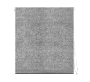 Cortina roller blackout 180x165 cm textura gris Cotidiana