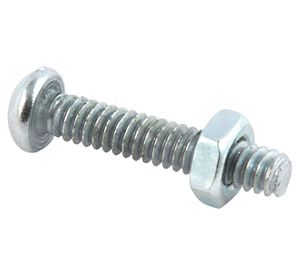 Perno cocina con tuerca 3/16x1'' zincado 20 unidades Arnik