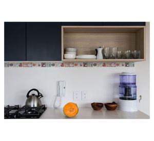 Cenefa adhesiva 5,5x46 cm Kitchen 6 unidades