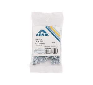Perno cocina con tuerca 3/16x1/2'' zincado 20 unidades Arnik