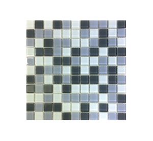 Malla mosaico 30x30 cm vidrio gris Norglas