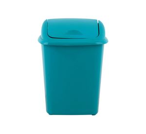 Papelero vaivén 7 litros Deluxe turquesa Innovaplast