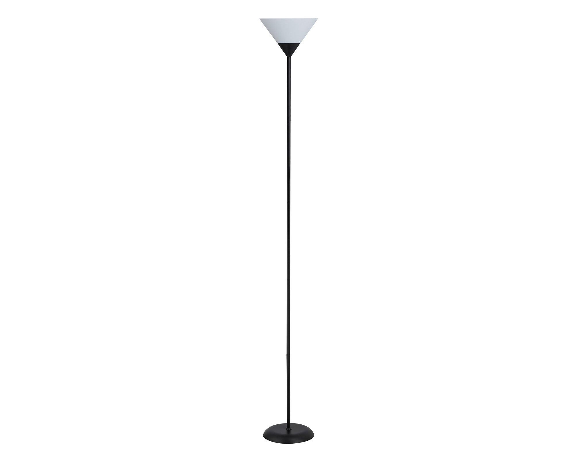 Lámpara pie 1L E27 negro a $11.990