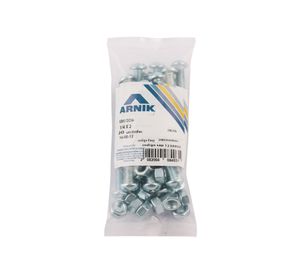 Perno cocina con tuerca 1/4x2'' zincado 20 unidades Arnik