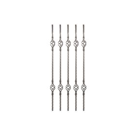 Balaustro 90 cm 2 piñas 5 unidades Ferromir