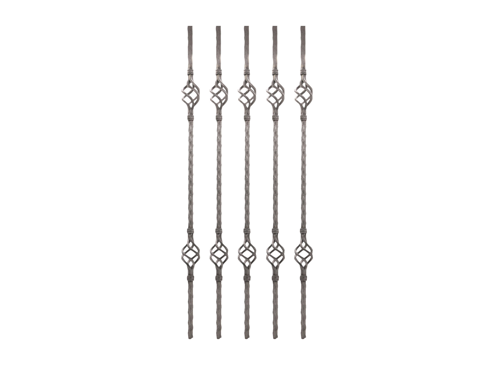 Balaustro 90 cm 2 piñas 5 unidades Ferromir
