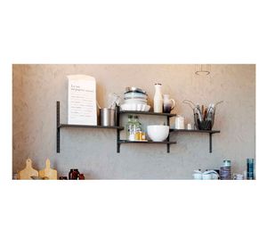 Repisa graduable simple GS negra Ducasse