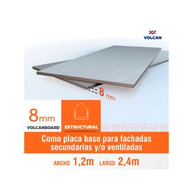 Plancha Volcanita 8 mm 120x240 cm