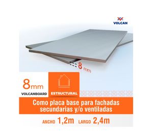 Plancha Volcanita 8 mm 120x240 cm