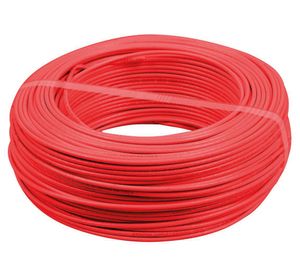 Cable EVA plus 1,5 mm 100 m H07Z1-U rojo Cocesa.