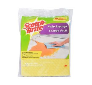 Paño esponja 18x20 cm 10 unidades Scotch-Brite