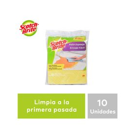 Paño esponja 18x20 cm 10 unidades Scotch-Brite
