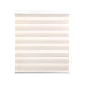 Cortina roller zebra 80x165 cm textura beige Cotidiana
