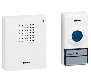 Timbre inalámbrico 100 m Essential blanco Bticino