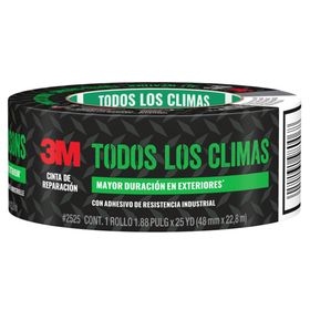 Cinta de tela adhesiva Todos los climas 4.8x2280 cm gris