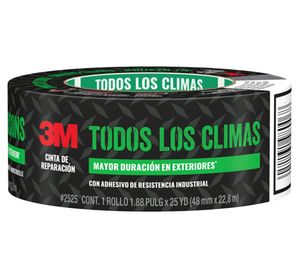 Cinta de tela adhesiva Todos los climas 4.8x2280 cm gris