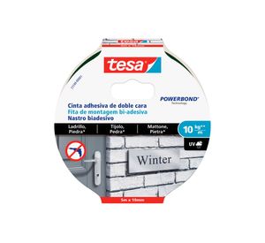 Cinta de montaje superficies rugosas 5 m x 19 mm Tesa