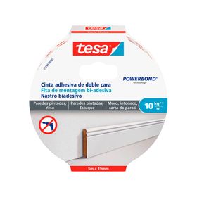 Cinta de montaje superficies delicadas 5 m x 19 mm Tesa