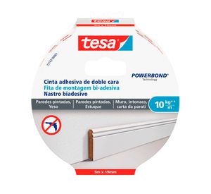 Cinta de montaje superficies delicadas 5 m x 19 mm Tesa