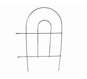 Cerca jardín 46x31 cm arcos negro Outzen