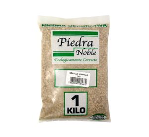 Piedra decorativa 1 kg gravilla amarillo Piedra Noble