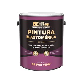 Pintura elastomérica 1 galón Impermeabilizante blanco Behr