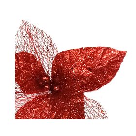 Flor navideña Ponsettia mixta rojo