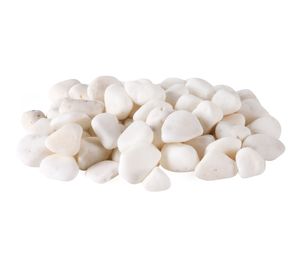 Piedra decorativa 1 kg mármol blanco Piedra Noble