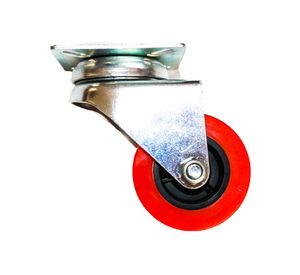 Rueda doble 50 mm placa rojo Gevemac