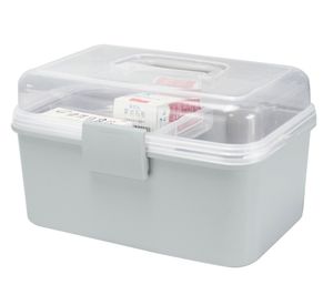 Caja organizadora transparente plástica 28.5x19x16.5 cm