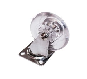 Rueda 75 mm placa transparente Gevemac