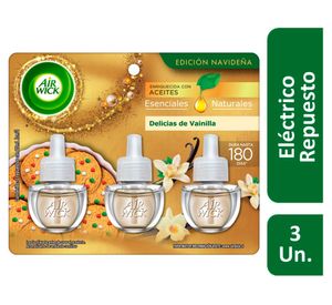 Repuesto eléctrico 21 ml vainilla navideño 3 unidades Air Wick