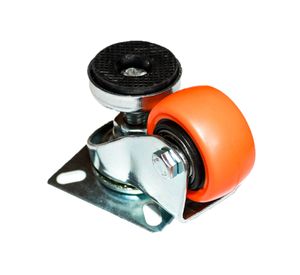 Rueda 40 mm placa naranjo Gevemac