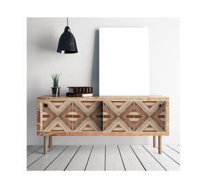 Vinilo adhesivo 33x33 cm madera 6 unidades