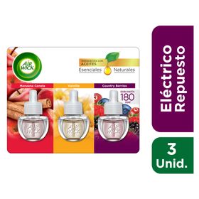Repuesto aromatizador eléctrico surtido 3 un.