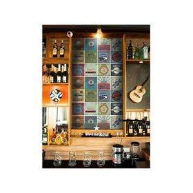 Vinilo adhesivo 15x15 cm Motors 12 unidades