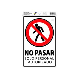 Señalética 30x20 cm Solo personal autorizado RFX