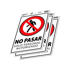 Señalética 30x20 cm Solo personal autorizado RFX