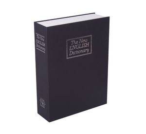 Caja de valores 15,5x,24x5,5 cm Tipo diccionario negro Arnik