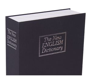 Caja de valores 15,5x,24x5,5 cm Tipo diccionario negro Arnik