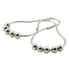 Set ganchos cortina Uvas cromo 12 unidades Cotidiana