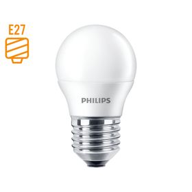 Ampolleta LED 4W E27 luz fría gotita Philips.