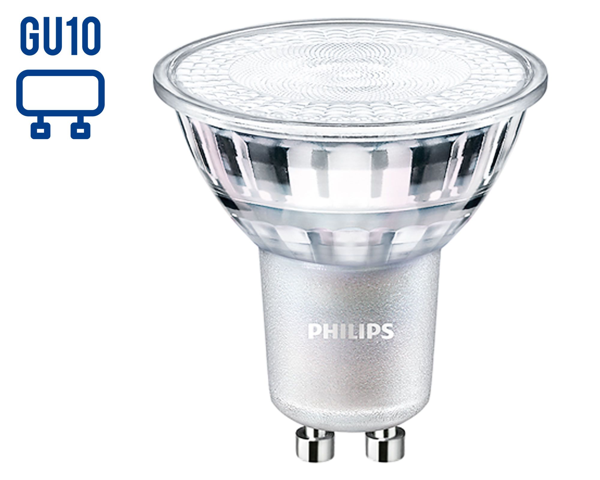 Ampolleta LED 5W GU10 luz cálida Dicroica Philips