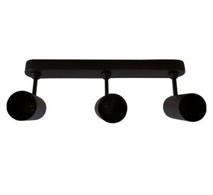 Foco 3L GU10 Arsis negro ByP