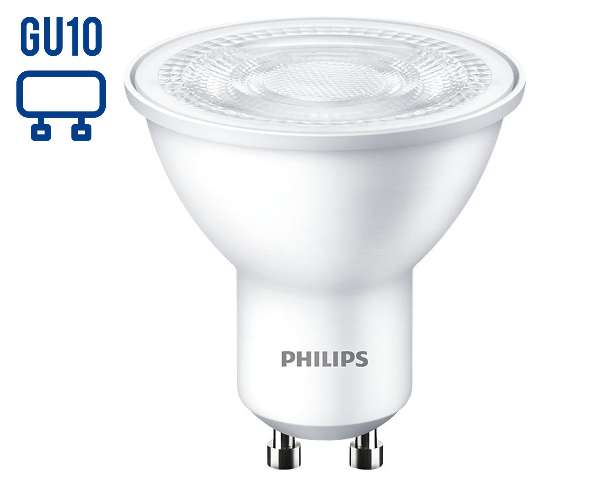 Ampolleta LED 3,8W GU10 luz cálida Essential Philips