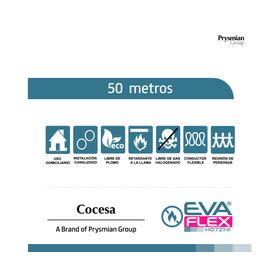 Cable evaflex 2,5 mm 50 m verde Cocesa