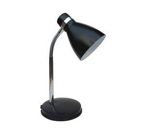 Lámpara escritorio 1L E27 Lince negro Abitare