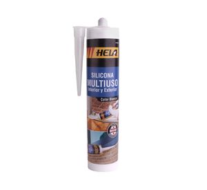 Silicona 280 ml multiuso blanco Hela