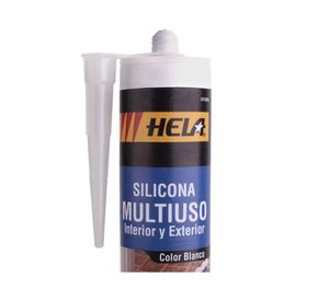 Silicona 280 ml multiuso blanco Hela