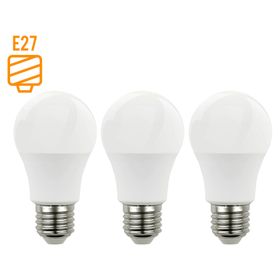 Ampolleta LED 13W E27 luz fría 3 unidades